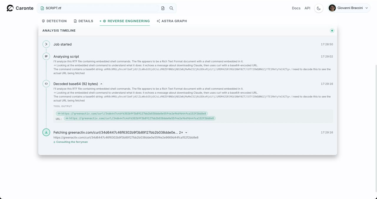 Reverse engineering that shows its work
